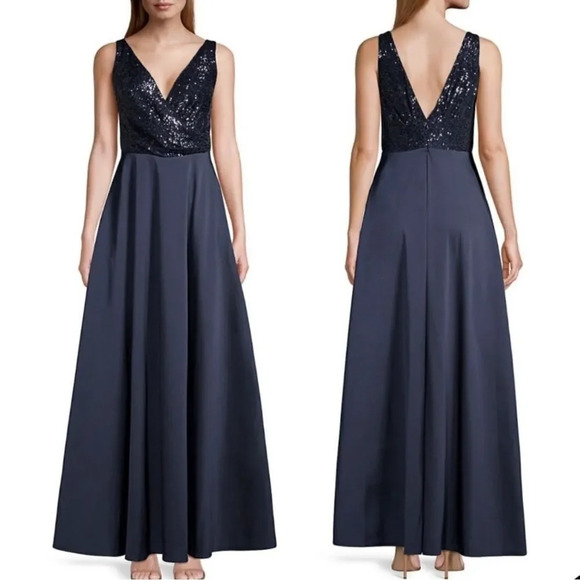NEW Sachin + Babi Dresses Sachin & Babi Midnight Bella Sequin Formal Gown